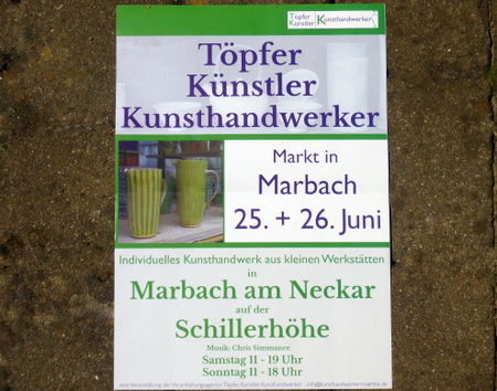 Töpfer-, Künstler- und Kunsthandwerkermarkt in Marbach/Neckar